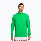 Pánska bežecká mikina Nike Stride 1/4 Zip Dri-Fit green spark