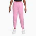 Detské nohavice Nike Sportswear Studio pink rise/white