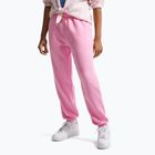 Detské nohavice Nike Sportswear Studio Fleece pink rise/white