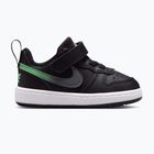 Detské topánky Nike Court Borough Low black/smoke grey/white/illusion green