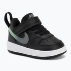 Detské topánky Nike Court Borough Low black/smoke grey/white/illusion green