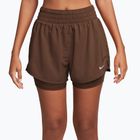 Dámske šortky Nike One Dri-Fit High-Waisted 3" 2In1 cacao wow/white