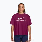 Dámske tréningové tričko Nike Pro Dri-Fit Loose true berry/white
