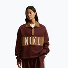 Dámska mikina Nike Studio Fleece Medium Weight mystic dates/light british tan/sail