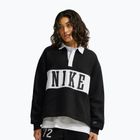 Dámska mikina Nike Studio Fleece Medium Weight total black/sail/sail