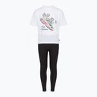 Detská súprava New Balance Floral Shoe Graphic Tee and Legging nb bright white