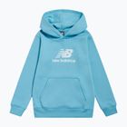 Detská mikina New Balance BB Stacked Logo Hoodie taffy blue