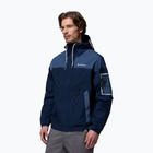 Pánska softshellová bunda Columbia Challenger II Windbreaker collegiate navy/dark mountain