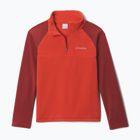 Detská fleecová mikina Columbia Glacial Half Zip super sonic/red oxide