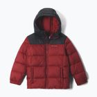 Detská zateplená bunda Columbia Puffect Hooded Red Oxide/Black