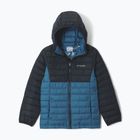 Detská bunda Columbia Powder Lite II Hooded phoenix blue/black