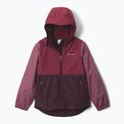 Detská nepremokavá bunda Columbia Rainy Trails III Fleece Lined moonvista/rich wine/antique mauve