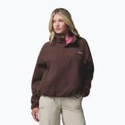 Dámska fleecová mikina Columbia Helvetia II Cropped Half Snap Fleece tobacco