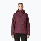 Dámska nepremokavá bunda Patagonia Insulated Boulder Fork Rain berry fig