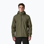 Pánska nepremokavá bunda Patagonia Insulated Boulder Fork Rain basin green
