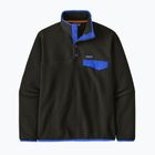 Pánska fleecová mikina Patagonia Lightweight Synchilla Snap-T Pullover black w/p6 blue