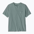 Pánske tričko Patagonia Daily Pocket Tee blue sage