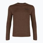 Pánske tričko longsleeve Patagonia Cap Cool Daily Boardshort Logo LS berm brown - light berm brown x-dye