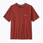 Pánske tričko Patagonia Boardshort Logo Pocket Responsibili rusty red