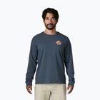 Pánske tričko longsleeve Patagonia Great Waves Responsibili-Tee LS summit blue