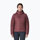 Dámska páperová bunda Patagonia Down Sweater Hoody dark ruby