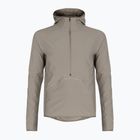 Pánska bežecká bunda HOKA Sky Glow Half Zip pebble grey