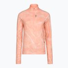 Dámska bežecká mikina HOKA Skyform Half Zip CLF PRT sunstone print