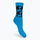 ASSOS Monogram modré cyklistické ponožky P13.60.695.2L