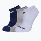 Tenisové ponožky Babolat Invisible 3 páry biela/tmavošedá 5UA1461