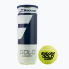 Tenisové loptičky Babolat Gold Academy 3 ks žlté 501085