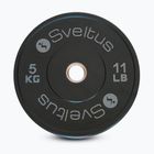 Olympijský bumper kotúč Sveltus Training Olympic Disc 5 kg black