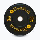 Olympijský bumper kotúč Sveltus Training Olympic Disc 15 kg black