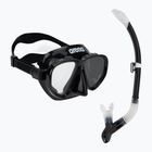 Súprava na šnorchlovanie arena Premium Snorkeling Set black/clear/black