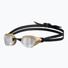 Plavecké okuliare Arena Cobra Core Swipe Mirror black/gold 003251/530