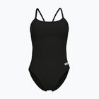 Dámske jednodielne plavky arena Lace Back Solid black/white