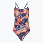 Dámske jednodielne plavky arena Reversible Swimsuit Challenge Back navy/multi