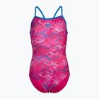 Detské jednodielne plavky Arena Daly Light Drop Back freak rose/blue china