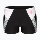 Pánske boxerky arena Stripe Swim Short black/white/multi