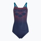 Dámske jednodielne plavky arena Foggy Dots Swim Pro Back navy / blue cosmo