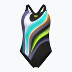 Dámske jednodielne plavky arena Water Fluids Swim Pro Back black multi/black