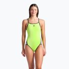 Dámske jednodielne plavky arena Icons Super Fly Back Solid artic lime/dark sage