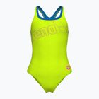 Dámske jednodielne plavky arena Logo Swim Pro artic lime/blue china