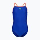 Detské jednodielne plavky arena Light Drop Solid neon blue/team orange/team orange