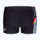 Plavecké boxerky Arena Lit Logo Swim Short black/multi