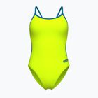 Dámske jednodielne plavky Arena Lace Back Solid artic lime/blue cosmo