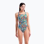 Dámske jednodielne plavky arena Fruits Lace Plus Back multi/turquoise / multi