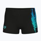 Chlapčenské plavecké boxerky arena Loud Swim Short black/black multi