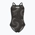 Detské jednodielne plavky arena Fireflow Lightdrop Back black/team black