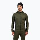 Pánska mikina s kapucňou Rossignol Blackside Mix Full Zip Hoodie Fleece olive shadow
