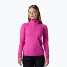 Dámska fleecová mikina Rossignol Mid Layer Stretch Half Zip electric fuchsia